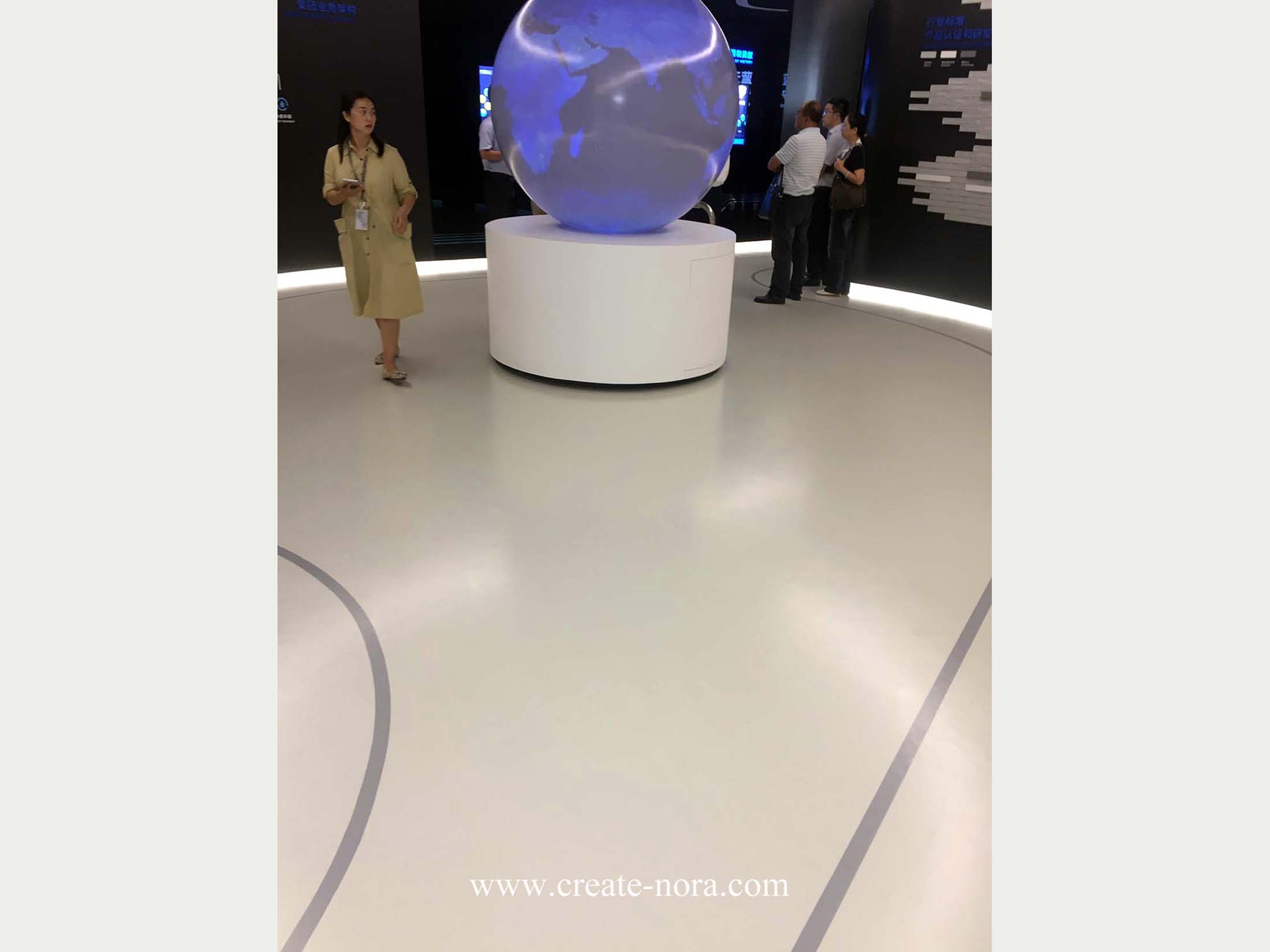 the photo of nora rubber flooring in Goldwind Exhisibition Center 4